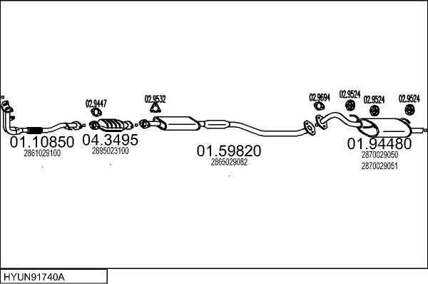 MTS HYUN91740A005205 - Échappement droxauto.com