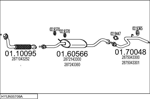 MTS HYUN05709A010559 - Échappement droxauto.com