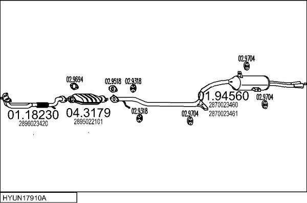 MTS HYUN17910A004557 - Échappement droxauto.com