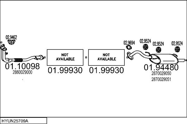 MTS HYUN25709A005205 - Échappement droxauto.com