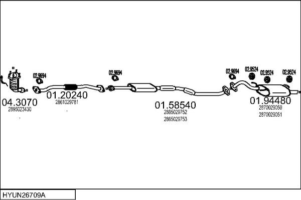 MTS HYUN26709A005205 - Échappement droxauto.com