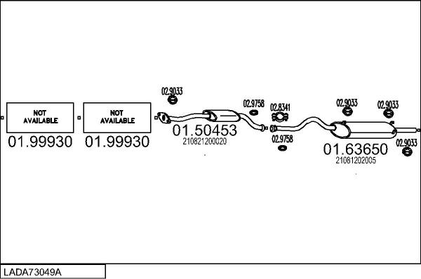 MTS LADA73049A004831 - Échappement droxauto.com