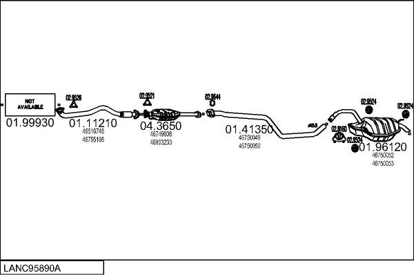 MTS LANC95890A011771 - Échappement droxauto.com