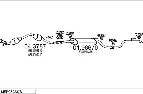 MTS MERC80237B011270 - Échappement droxauto.com