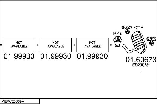 MTS MERC26639A017410 - Échappement droxauto.com