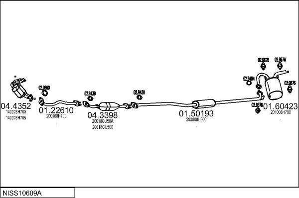 MTS NISS10609A017194 - Échappement droxauto.com