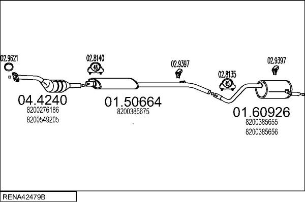 MTS RENA42479B019050 - Échappement droxauto.com