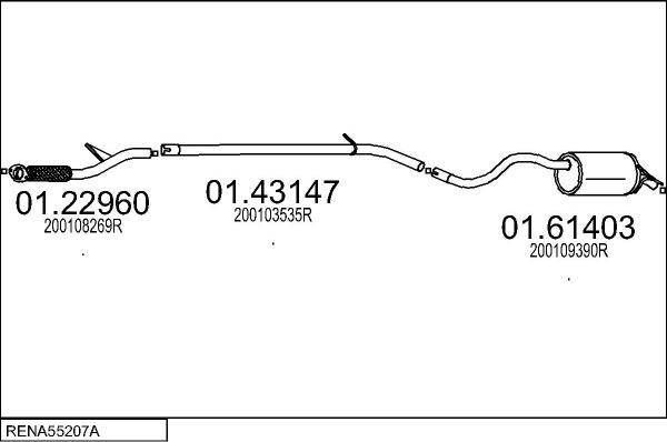 MTS RENA55207A132938 - Échappement droxauto.com