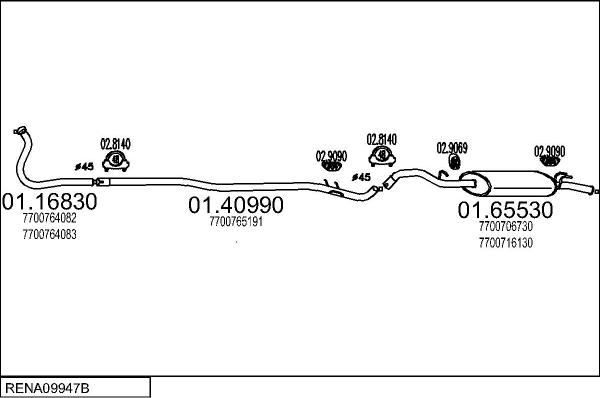 MTS RENA09947B012321 - Échappement droxauto.com