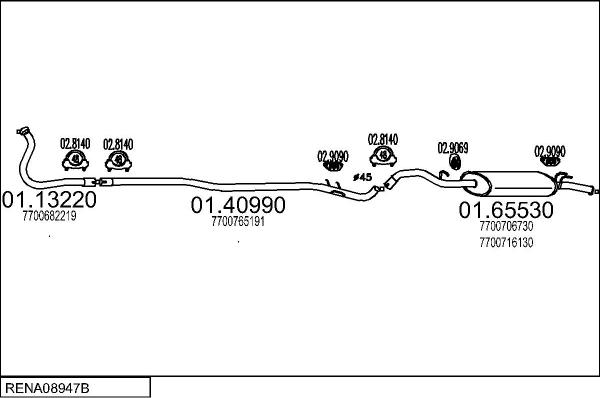 MTS RENA08947B012322 - Échappement droxauto.com