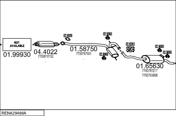 MTS RENA29489A002047 - Échappement droxauto.com
