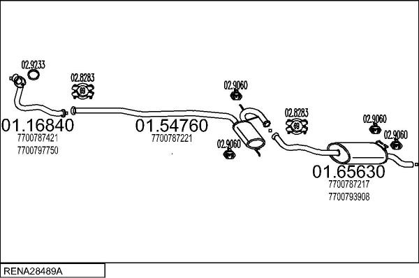 MTS RENA28489A002047 - Échappement droxauto.com