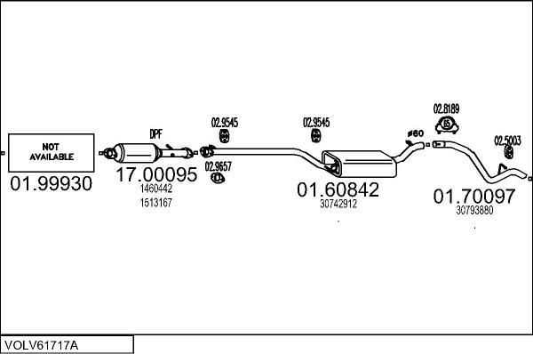 MTS VOLV61717A122903 - Échappement droxauto.com