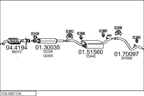 MTS VOLV62717A122903 - Échappement droxauto.com