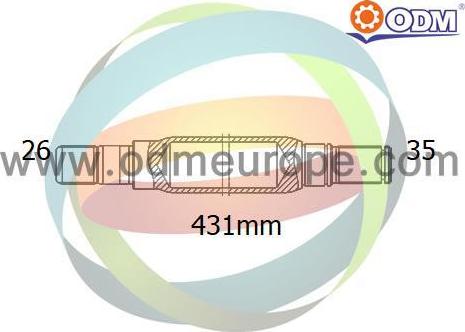 Multiparts 16-010020 - Arbre d'entraînement, différentiel droxauto.com