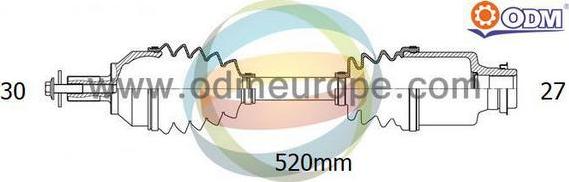 Multiparts 18-141320 - Arbre de transmission droxauto.com