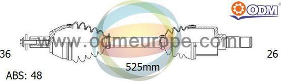 Multiparts 18-151111 - Arbre de transmission droxauto.com