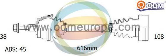 Multiparts 18-211821 - Arbre de transmission droxauto.com