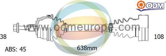 Multiparts 18-212821 - Arbre de transmission droxauto.com