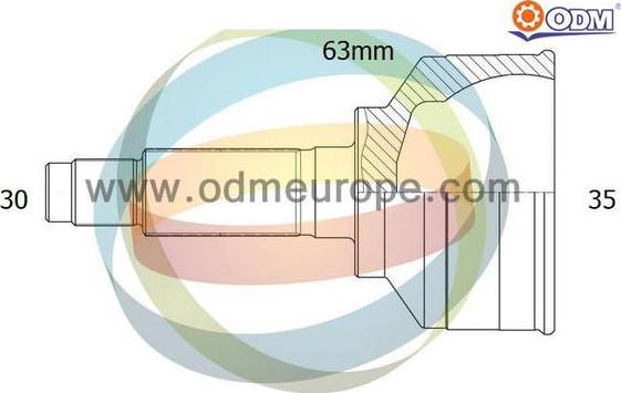 Multiparts 12-200002 - Jeu de joints, arbre de transmission droxauto.com
