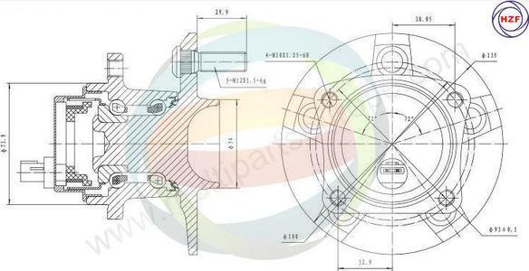 Multiparts 70-090075 - Kit de roulements de roue droxauto.com