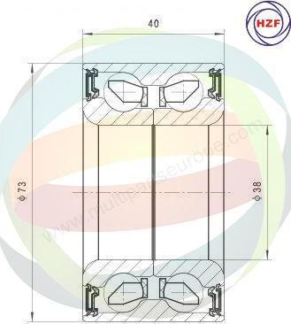 Multiparts 70-040006 - Kit de roulements de roue droxauto.com