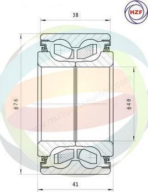 Multiparts 70-040001 - Kit de roulements de roue droxauto.com