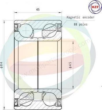 Multiparts 70-050046 - Kit de roulements de roue droxauto.com