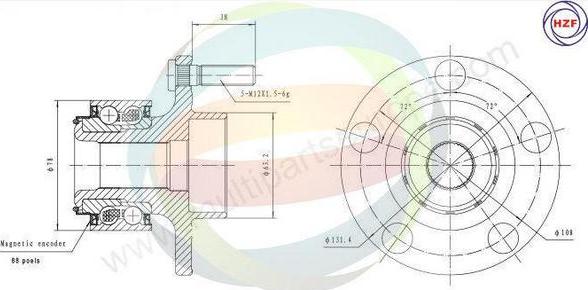 Multiparts 70-150026 - Kit de roulements de roue droxauto.com