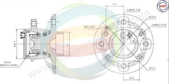 Multiparts 70-160059 - Kit de roulements de roue droxauto.com