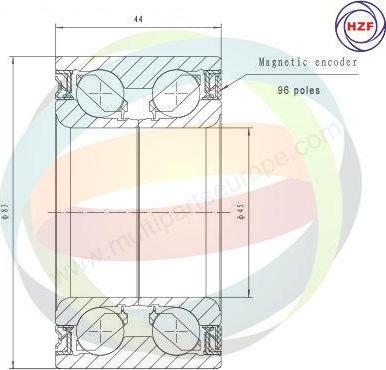 Multiparts 70-160111 - Kit de roulements de roue droxauto.com