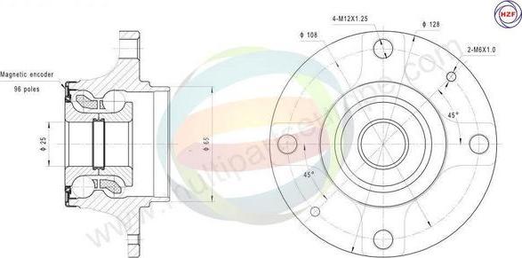 Multiparts 70-160126 - Kit de roulements de roue droxauto.com