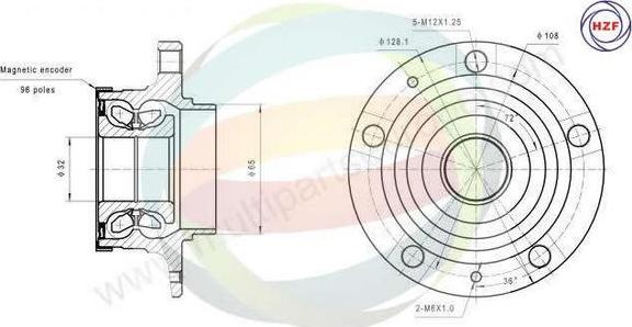 Multiparts 70-160122 - Kit de roulements de roue droxauto.com