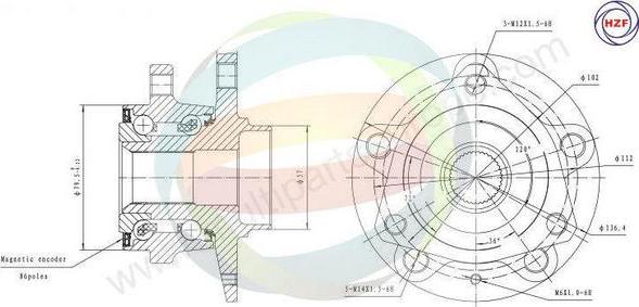 Multiparts 70-210065 - Kit de roulements de roue droxauto.com