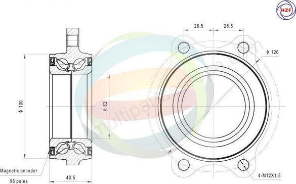 Multiparts 70-210068 - Kit de roulements de roue droxauto.com