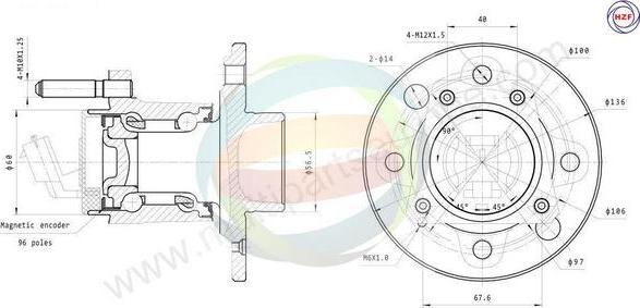 Multiparts 70-230049 - Kit de roulements de roue droxauto.com