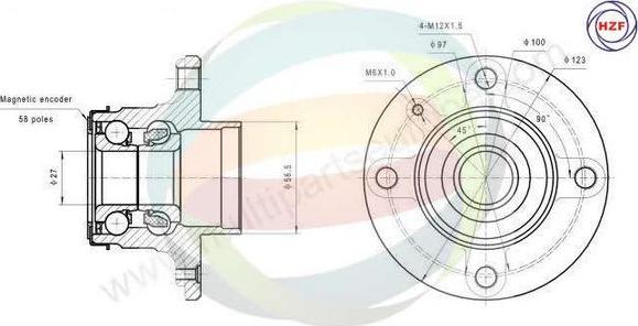 Multiparts 70-230048 - Kit de roulements de roue droxauto.com