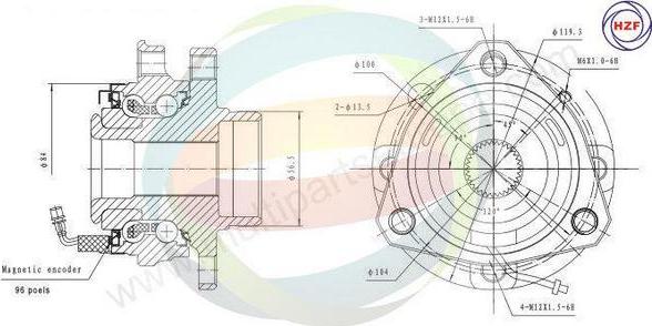 Multiparts 70-230011 - Kit de roulements de roue droxauto.com