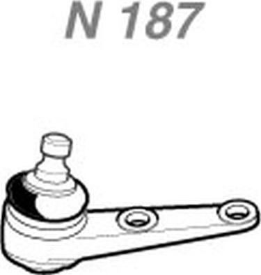 NAKATA N 187 - Rotule de suspension droxauto.com