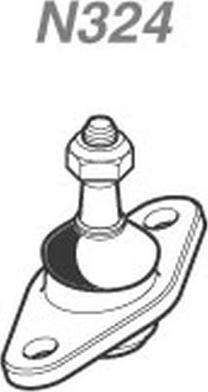 NAKATA N 324 - Rotule de suspension droxauto.com