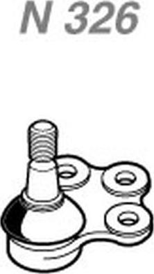 NAKATA N 326 - Rotule de suspension droxauto.com