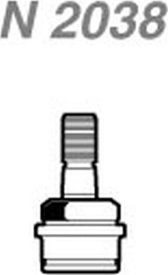 NAKATA N 2038 - Rotule de suspension droxauto.com