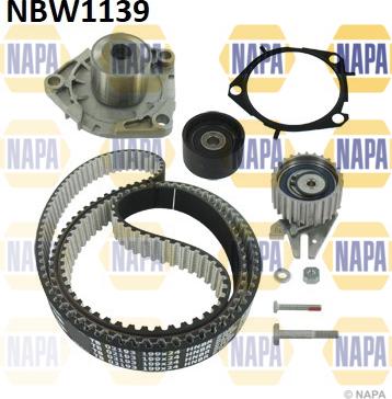 NAPA NBW1139 - Pompe à eau + kit de courroie de distribution droxauto.com