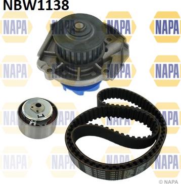 NAPA NBW1138 - Pompe à eau + kit de courroie de distribution droxauto.com