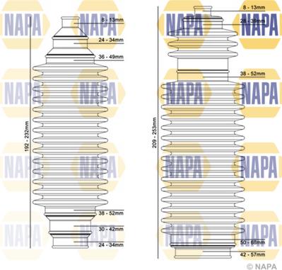 NAPA NCB3004 - Jeu de joints-soufflets, direction droxauto.com