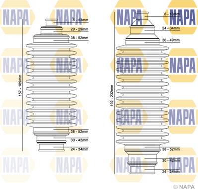 NAPA NCB3005 - Jeu de joints-soufflets, direction droxauto.com