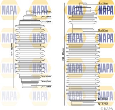 NAPA NCB3006 - Jeu de joints-soufflets, direction droxauto.com