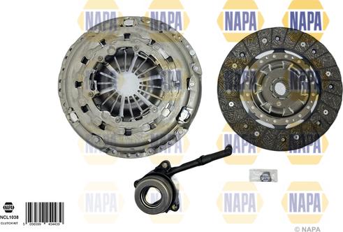 NAPA NCL1038 - Kit d'embrayage droxauto.com