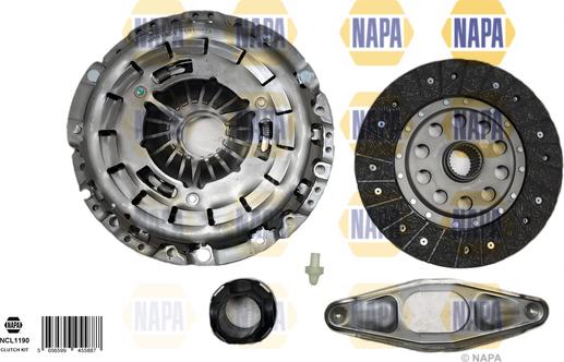 NAPA NCL1190 - Kit d'embrayage droxauto.com