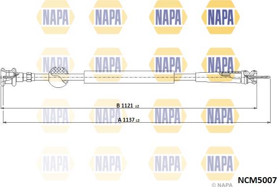 NAPA NCM5007 - Câble flexible de commande de compteur droxauto.com